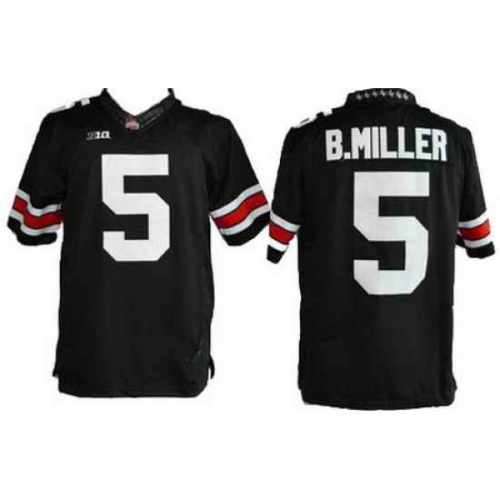 Braxton Miller Ohio State Buckeyes College Football OSU Mens Nike  5 Black Jersey Jersey